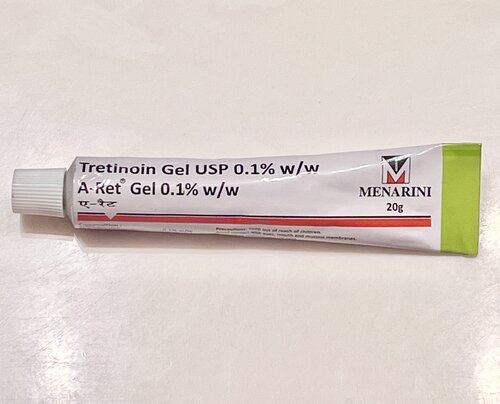 0.1% Tretinoin gel (anti-acne routine)