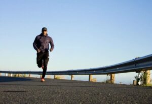 runner expressing will to run