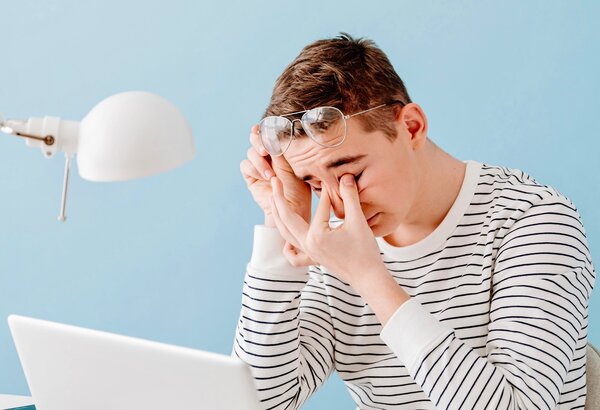 Person who needs Bible verses for anxiety and stress due to feelings