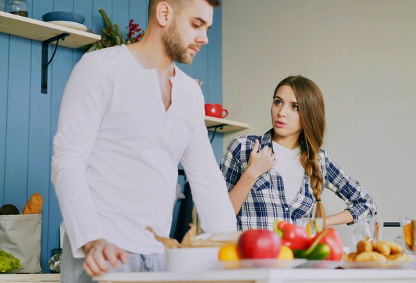 Couple arguing with each other